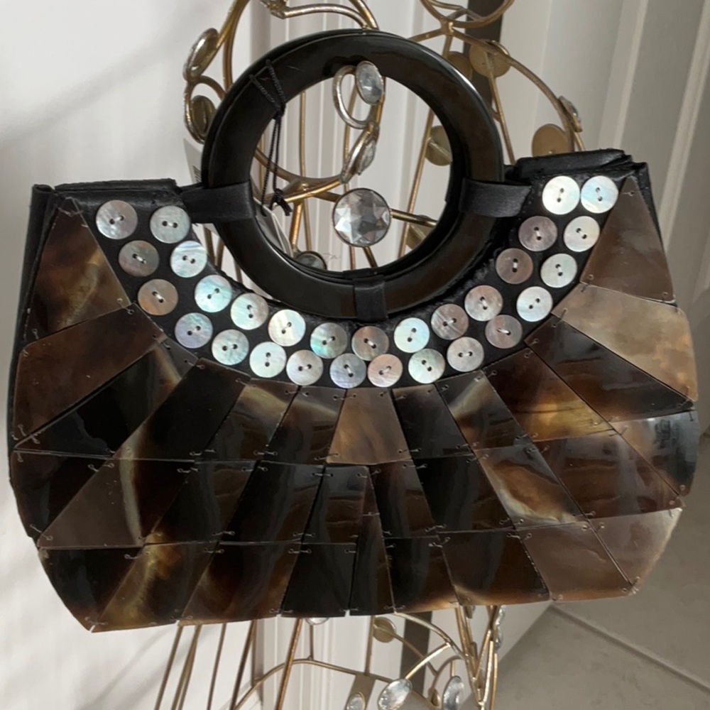 Mad by Design Mother of Pearl and Shell Mini Bag